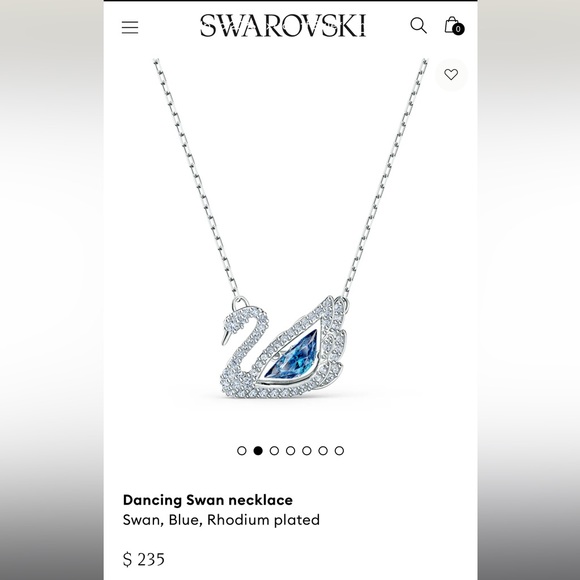 Dancing Swan Necklace Azure - Picture 5 of 6